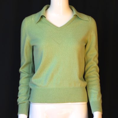 Rodier Light Green Wool Sweater, made in France