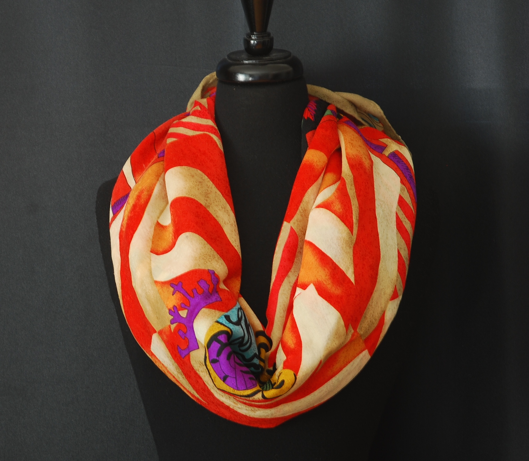 Louis Feraud - Authenticated Scarf - Silk Multicolour for Women, Very Good Condition