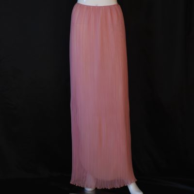 Mary McFadden 1970's grecian style pleated maxi skirt, made in USA