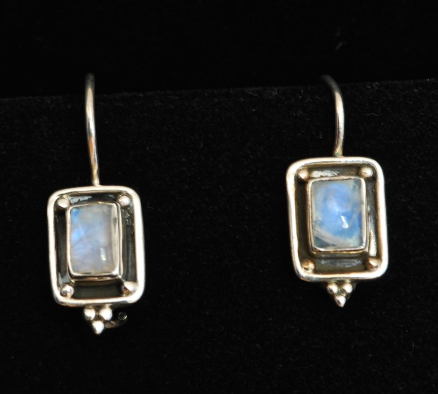 Quartz & Sterling Silver Earrings