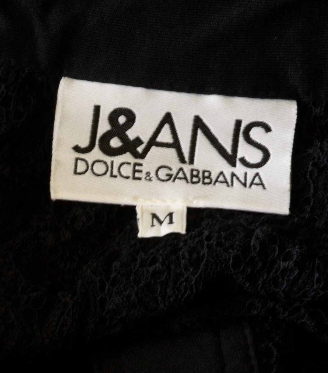 Dolce & Gabbana Jeans Short Sleeve Black Lace Blouse With Signature Buttons - Italy - Image 6